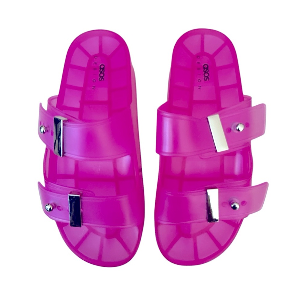 ASOS Design Pink Slide Sandals Size 8